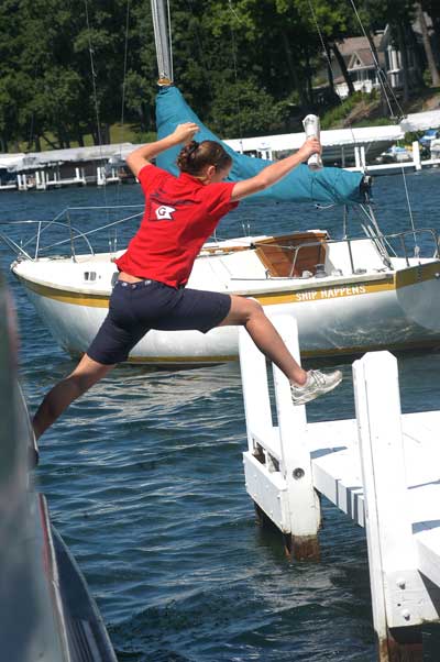 Jumper from Lake Geneva Mail Boat